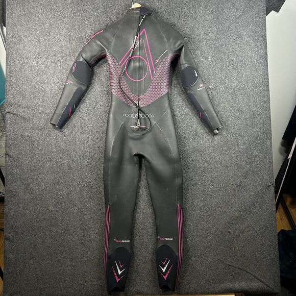 Aqua Sphere Phantom Triathalon Wetsuit Women's Large Black Pink Core Power - Picture 4 of 15